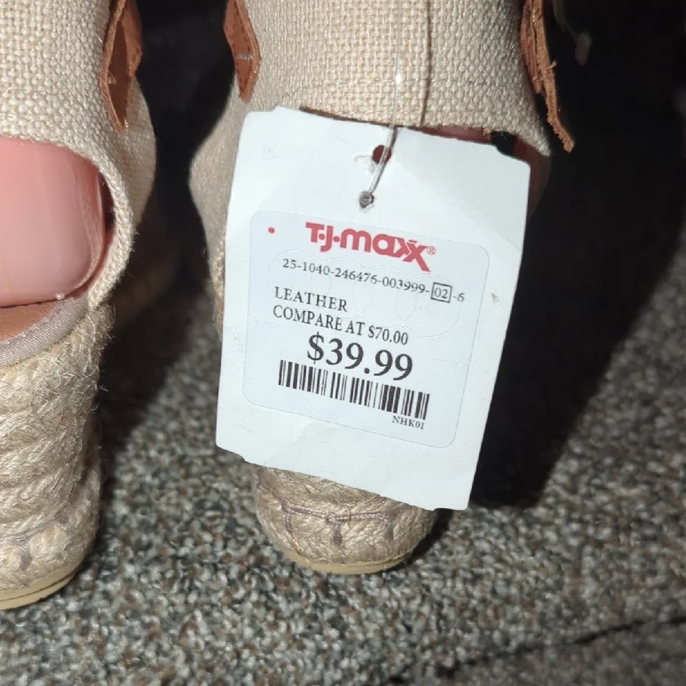 Elegant Tan Espadrilles with Ankle Strap